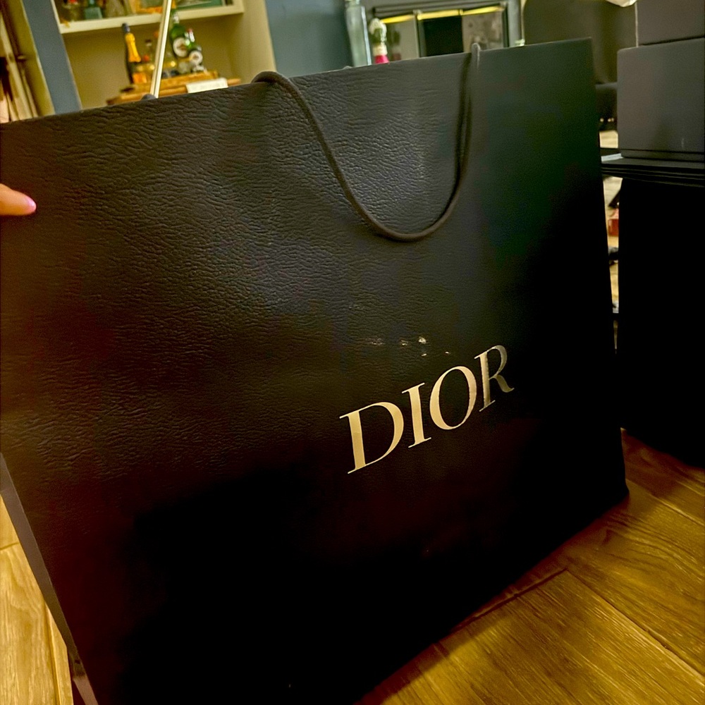Dior Empty Large Gift Shopping Bag can hold three plus shoe boxes